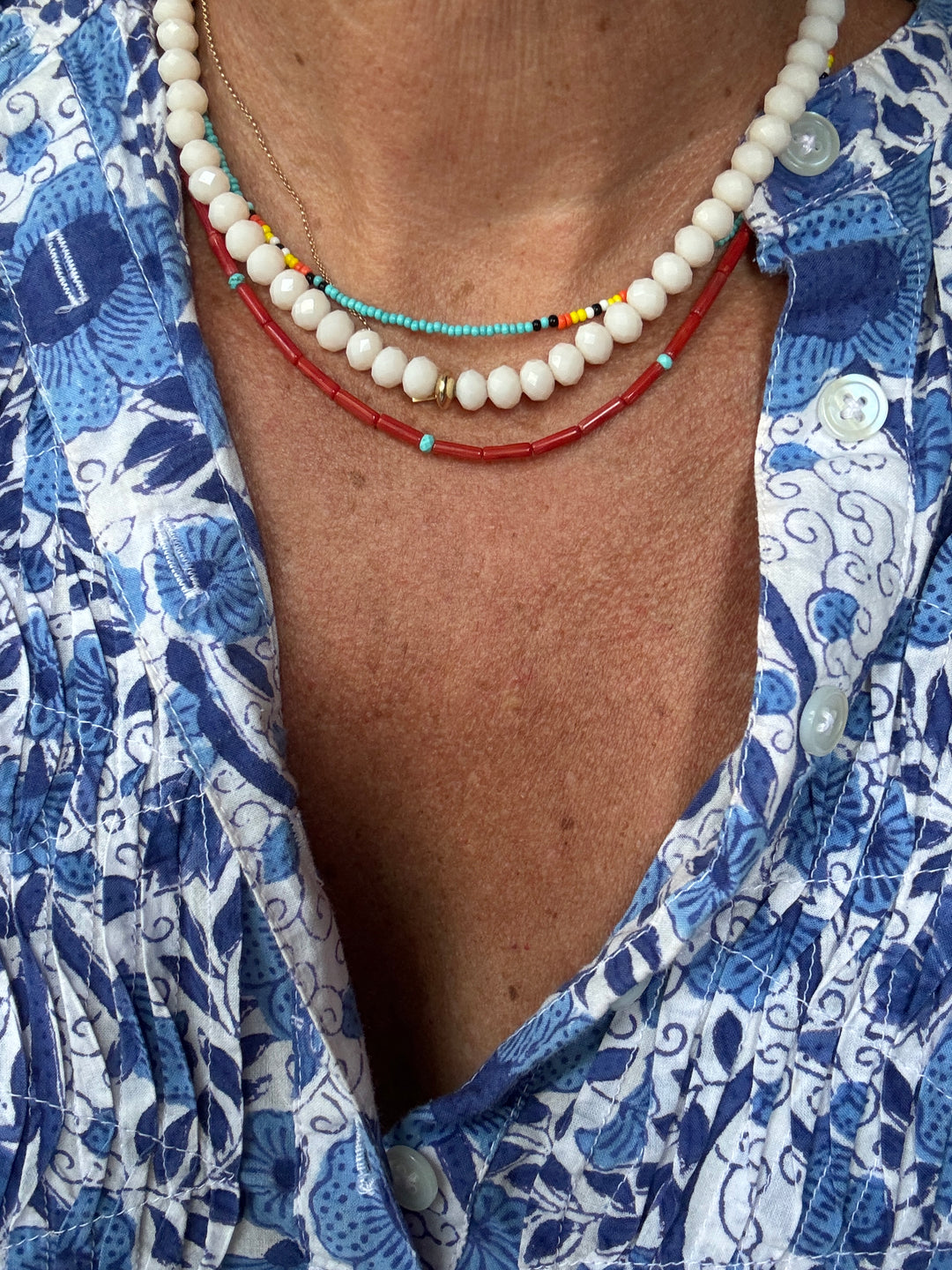 Coral and Turquoise Necklace