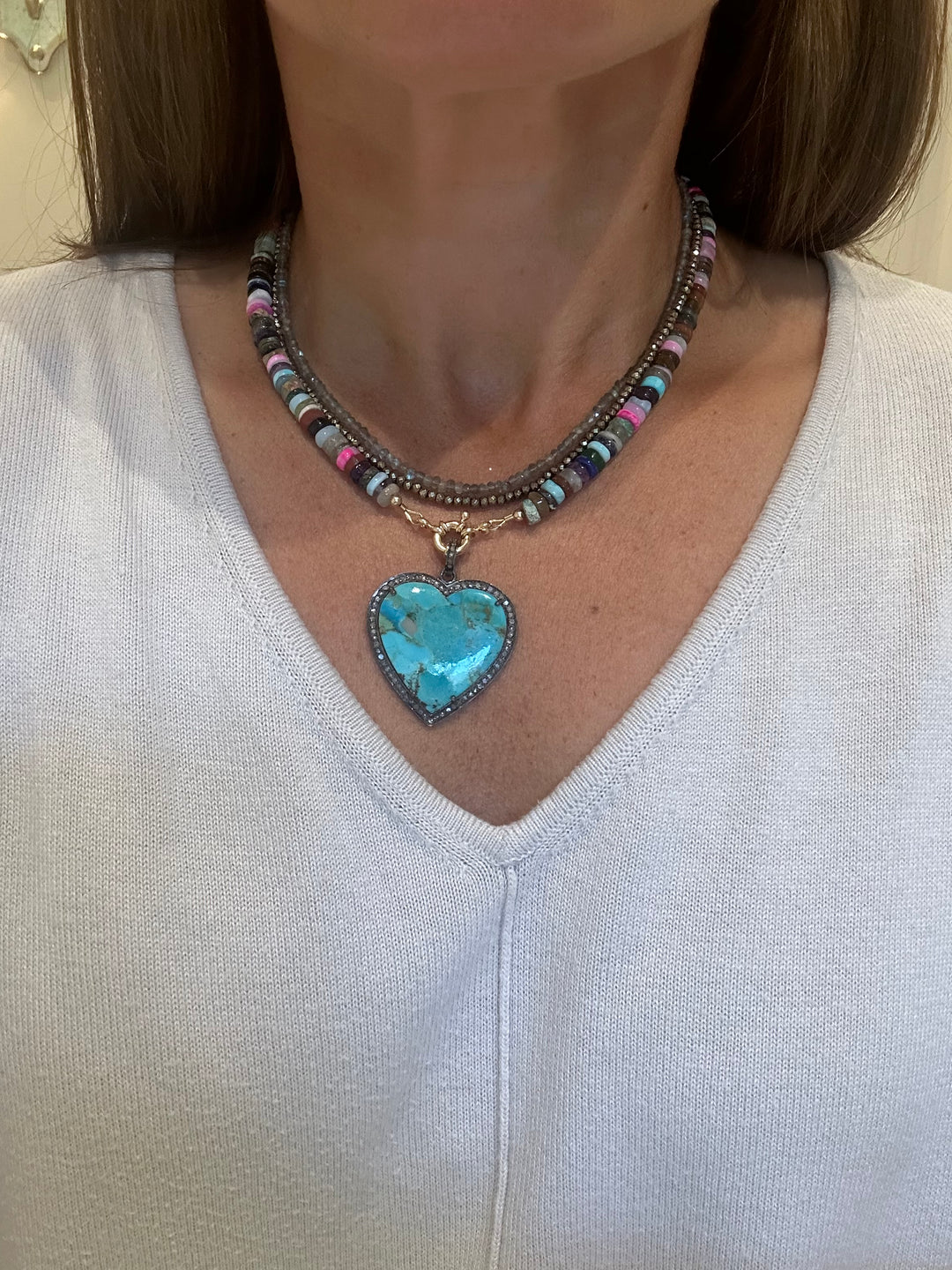 Turquoise Heart Pendant