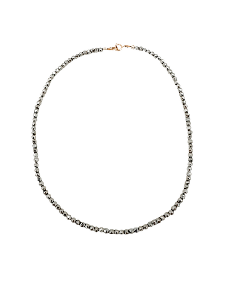 Silver Pyrite Necklace