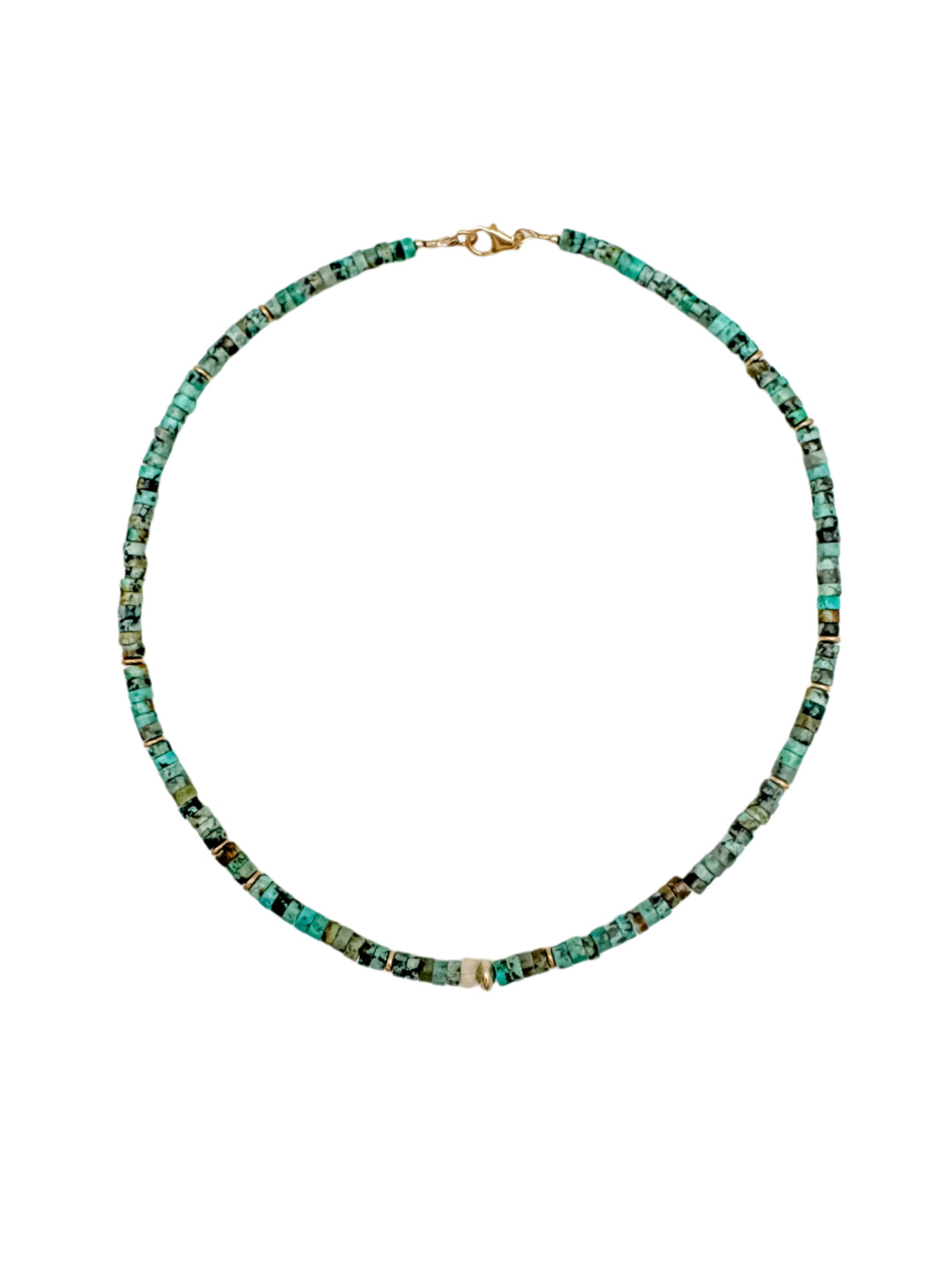 African Green Turquoise Necklace