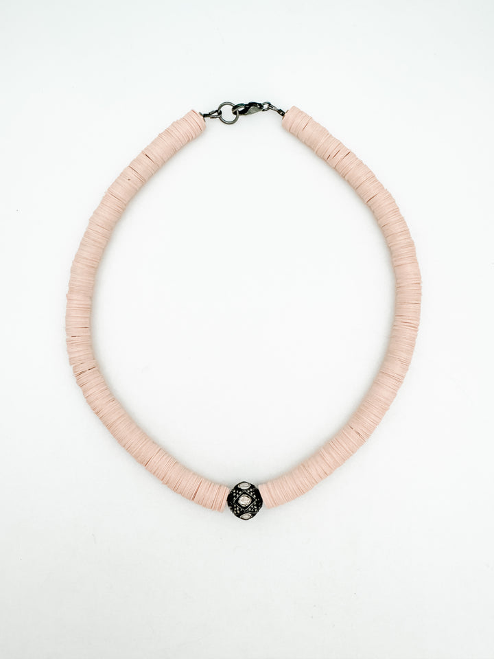 Rosecut Diamond Pink Vinyl Necklace