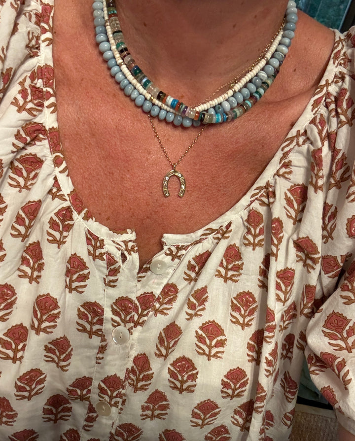 Palm Beach Necklace Denim Blue