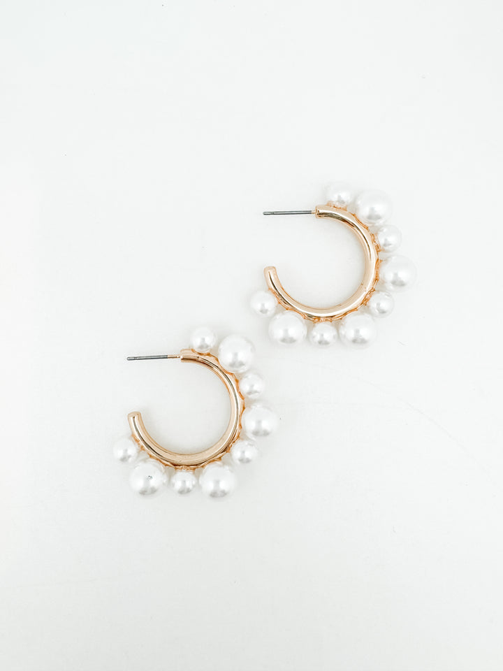 Pearl Hoop Earring