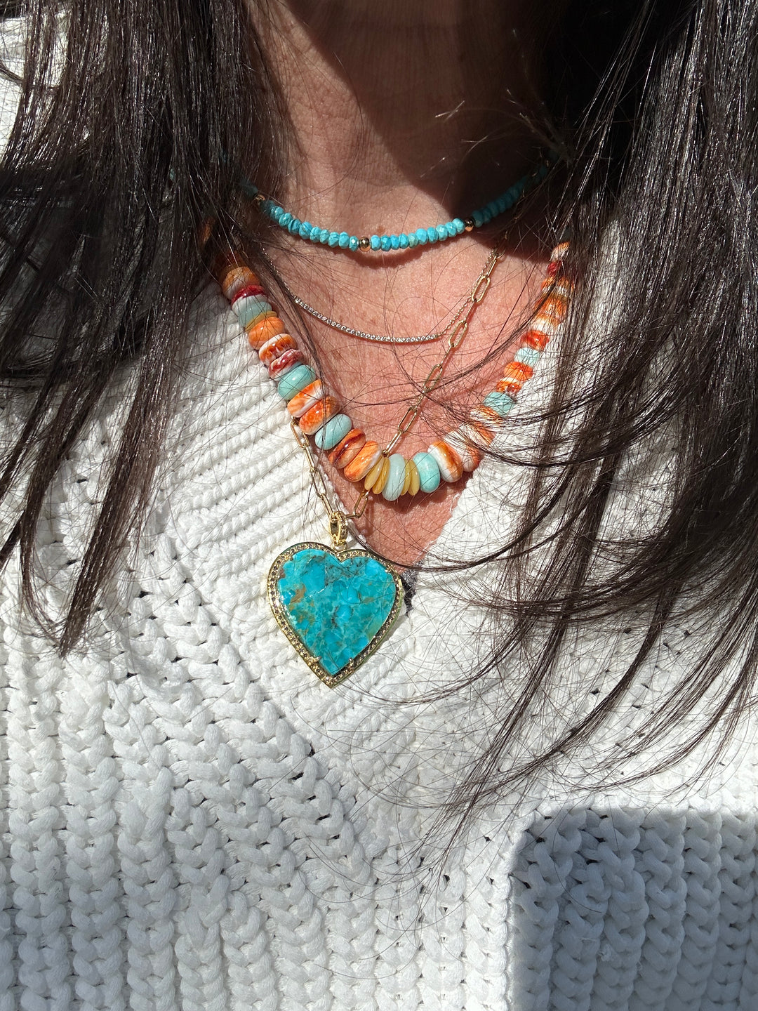 Turquoise Heart Pendant