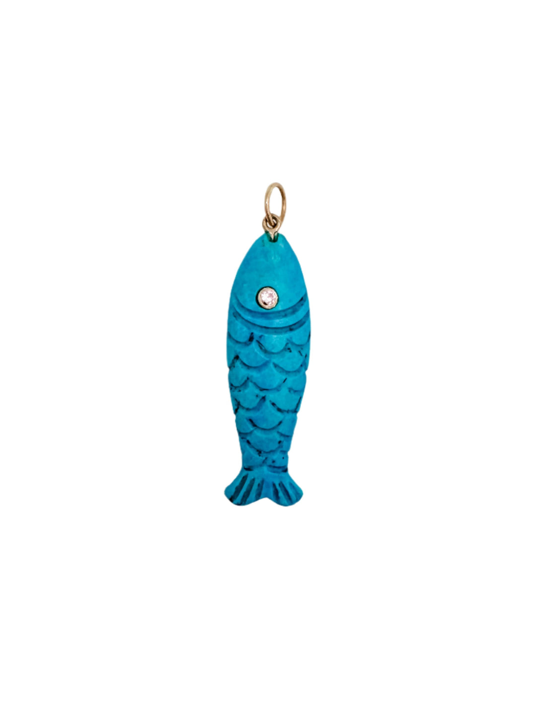 Turquoise Fish Pendant 