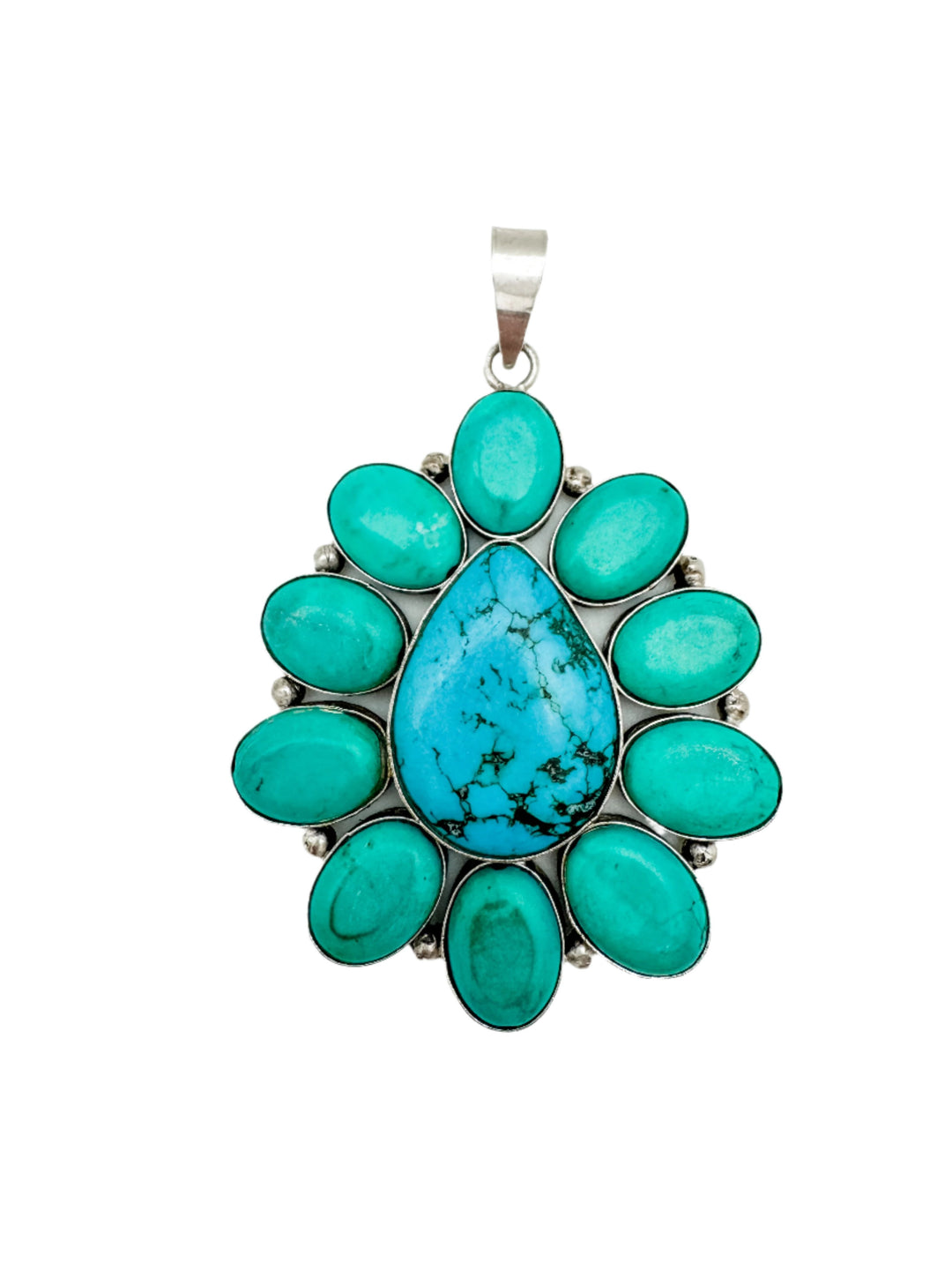 Turquoise Flower Pendant